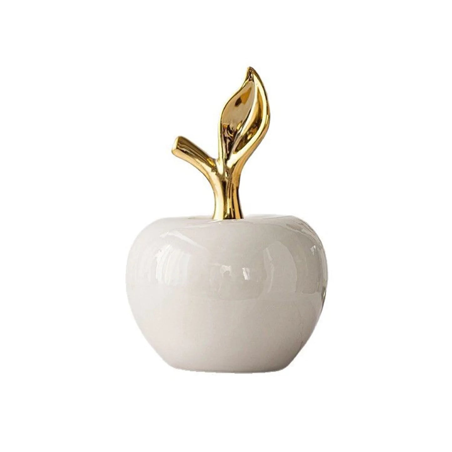 Apple Decorations Realistic Decorative Resin Fruit Figurines for Desktop Home Decor Present