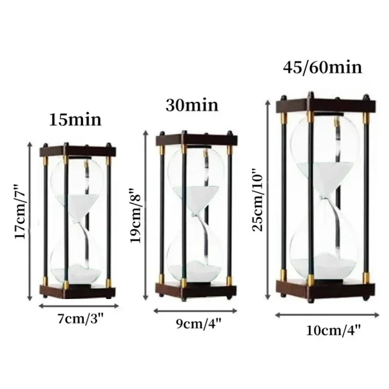 15/30/45/60 Minutes Retro Hourglass Luxury Gift Study Living Room Decoration Office Decompression Ornaments Home Arts and Crafts