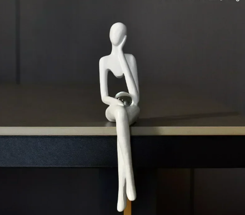 Silent Thoughts - Abstract Sculptures with Crystal Orb