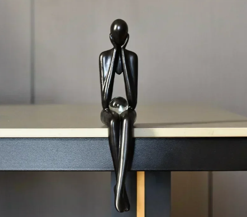 Silent Thoughts - Abstract Sculptures with Crystal Orb