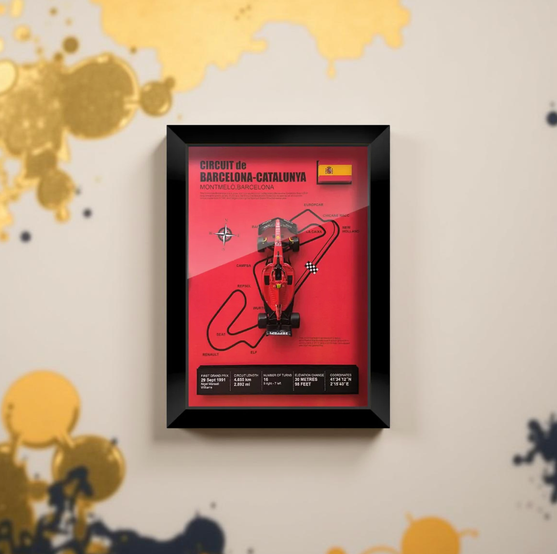 3D Wall Art - Ferrari Formula1 Race Track Wall Poster