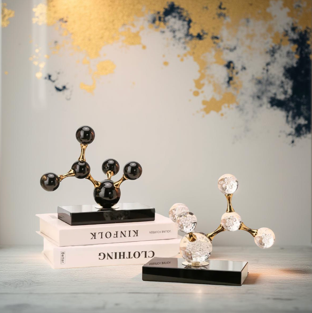 Atomique - Geometric Crystal Ball Ornament