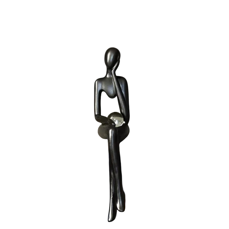 Silent Thoughts - Abstract Sculptures with Crystal Orb