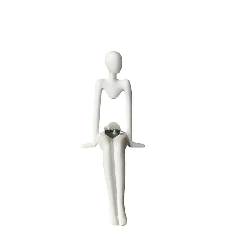Silent Thoughts - Abstract Sculptures with Crystal Orb
