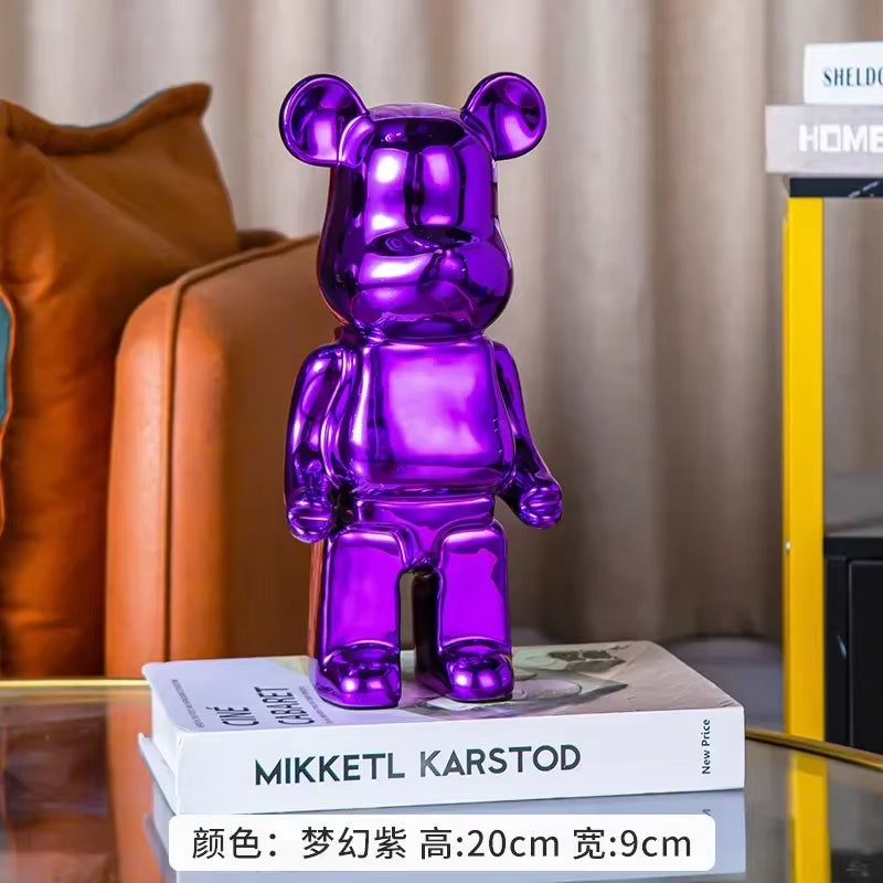 28Cm Aesthetic Bear Figure Ceramics Violent Bear Statues Figurine Sculptures Decor Luxury Living Room Decoration Home Ornament