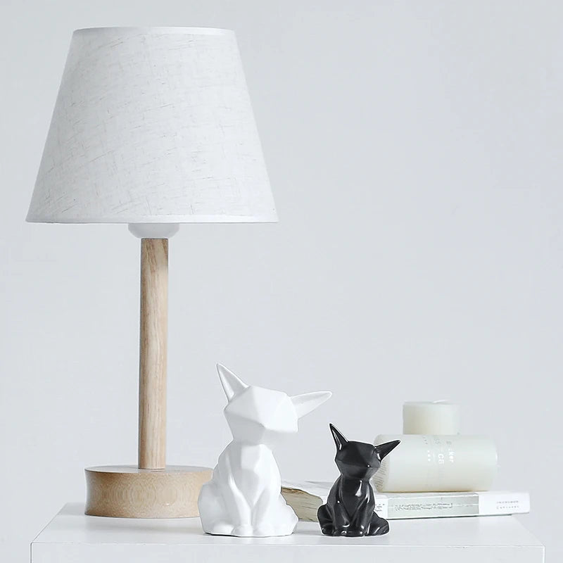 Nordic Ceramic Fox Figurine Home Decor Items Home Office Cabinet Decor Animal Sculptures & Figurines Aesthetic Room Decoration