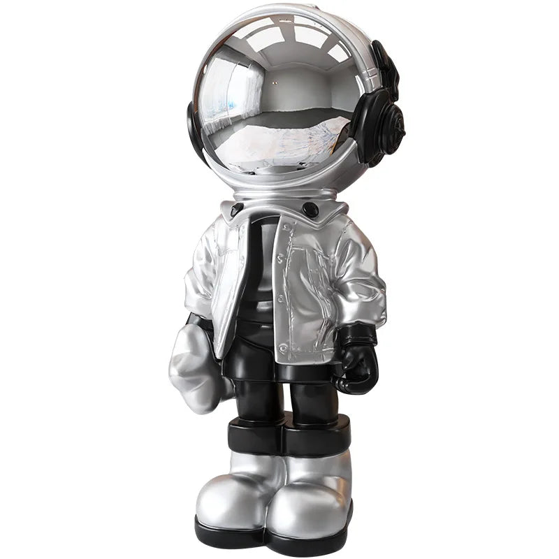 Resin Sculpture Table Decoration Electroplate Painting Astronaut Statue Room Decor Home Ornament Sculpture Art Figurine Luxury