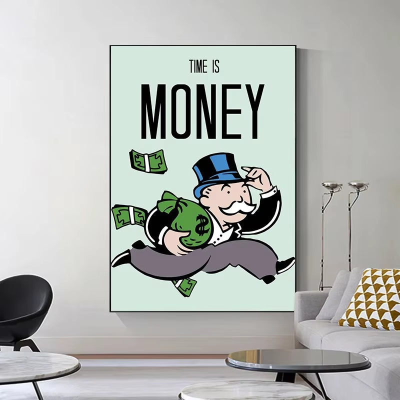 Alec Monopoly Motivational Office Mural Canvas Prints Posters Motivational Quotes Posters Wall Art Canvas Painting Home Decor