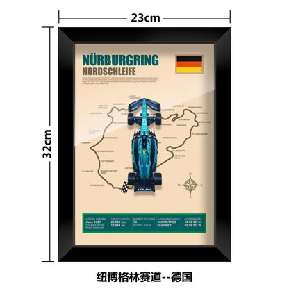 Bburago 1:43 F1 Aston Martin 2024 Aramco Team Fernando Alonso Car Model Monaco Canada Netherlands GP Circuits Track Posters