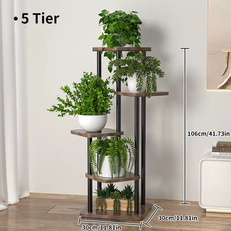 Plant Stand Stand for Flowers Iron 6/7/8Layers Plant Shelf Plant Organizer Storage Plant Holder Display Stand Garden Decoration