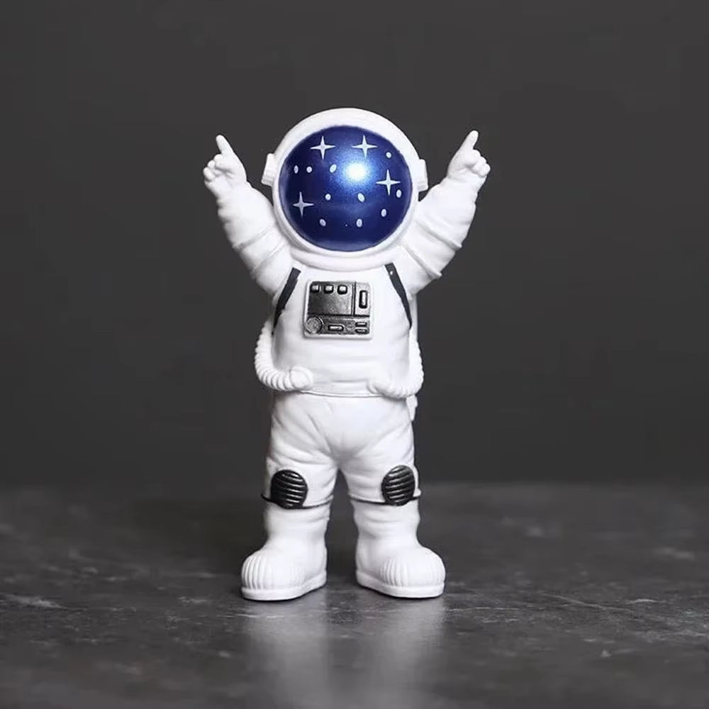 4Pcs Astronaut Figure Statue Figurine Spaceman Sculpture Educational Toy Desktop Home Decoration Astronaut Model for Kids Gift