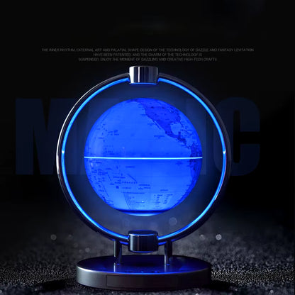 Floating Globe New and Unique Creative Bluetooth Speaker Magnetic Suspension Gift 6-Inch Luminescent Rotation Craft Decoration