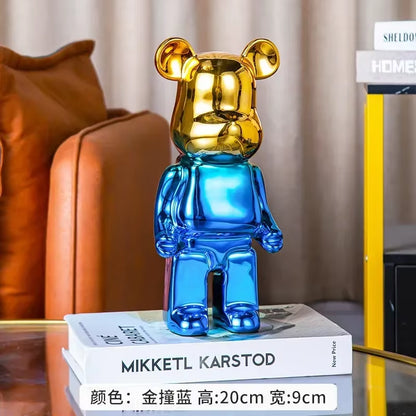 28Cm Aesthetic Bear Figure Ceramics Violent Bear Statues Figurine Sculptures Decor Luxury Living Room Decoration Home Ornament