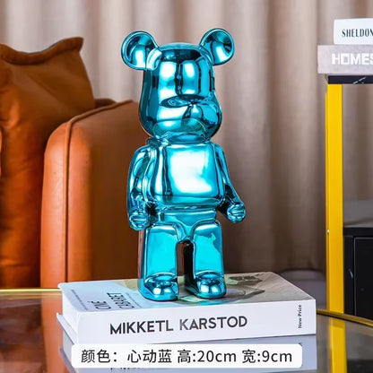 28Cm Aesthetic Bear Figure Ceramics Violent Bear Statues Figurine Sculptures Decor Luxury Living Room Decoration Home Ornament
