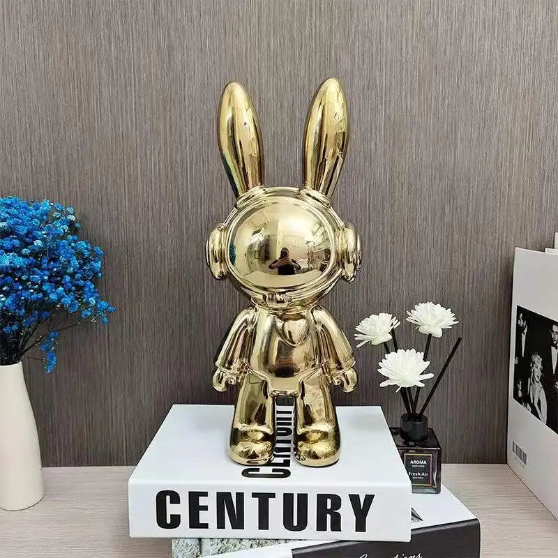 Nordic Creative Space Rabbit Office Desk Figurines, Cartoon Home Decoration, Home Accessories, Arts and Crafts Supplies