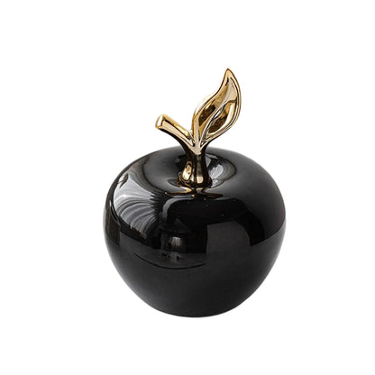 Apple Decorations Realistic Decorative Resin Fruit Figurines for Desktop Home Decor Present