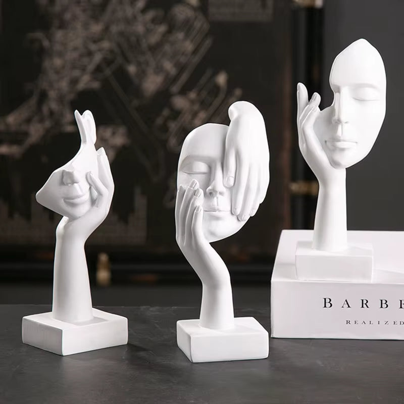 Abstract the Thinker Statues Sculptures Yoga Figurine Desk Ornaments Nordic Living Room Home Decor Decoration Maison Accessories