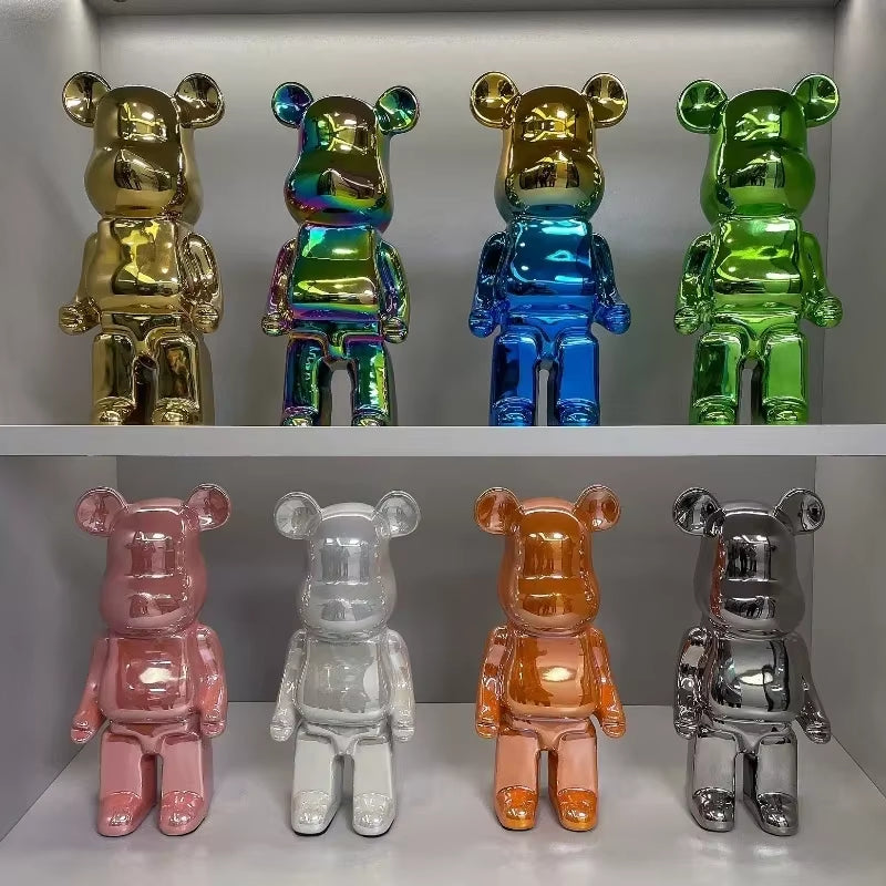 28Cm Aesthetic Bear Figure Ceramics Violent Bear Statues Figurine Sculptures Decor Luxury Living Room Decoration Home Ornament