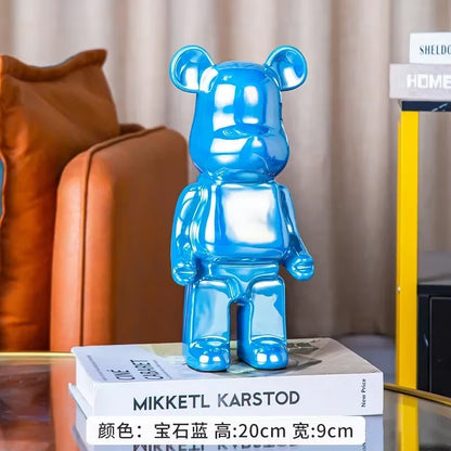 28Cm Aesthetic Bear Figure Ceramics Violent Bear Statues Figurine Sculptures Decor Luxury Living Room Decoration Home Ornament
