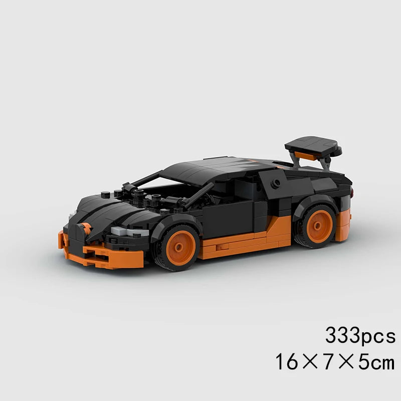Features Roadster Racing Car Models Compatible MOC Small Particles Puzzle Kids Toys DIY Building Block Gifts