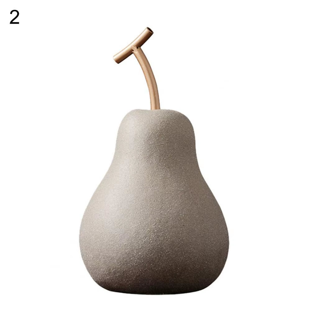 Modern Style Home Decor Ceramic Apple Figurines Creative Arts & Crafts Home Decoration Accessories Sweet Ornaments for Wedding