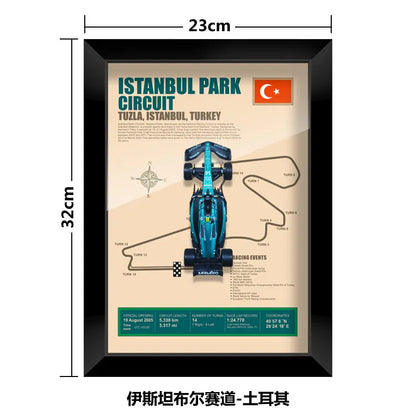 Bburago 1:43 F1 Aston Martin 2024 Aramco Team Fernando Alonso Car Model Monaco Canada Netherlands GP Circuits Track Posters