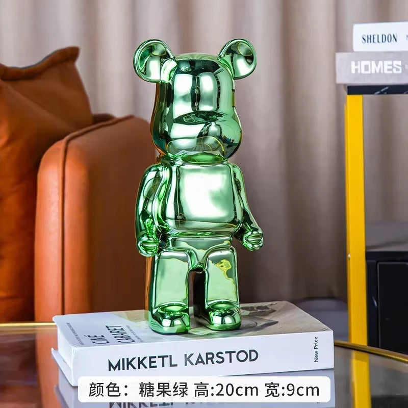 28Cm Aesthetic Bear Figure Ceramics Violent Bear Statues Figurine Sculptures Decor Luxury Living Room Decoration Home Ornament