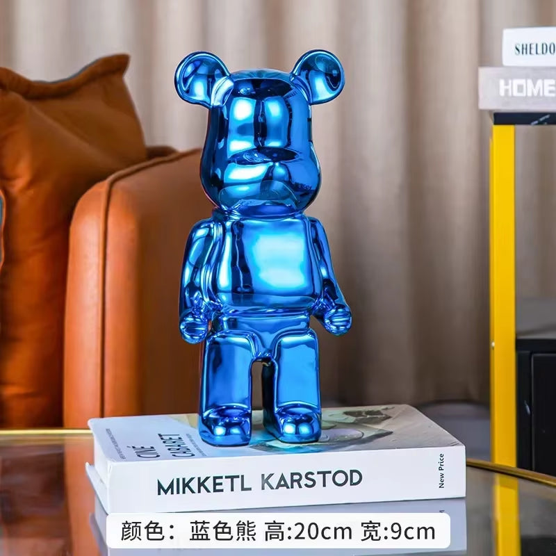 28Cm Aesthetic Bear Figure Ceramics Violent Bear Statues Figurine Sculptures Decor Luxury Living Room Decoration Home Ornament