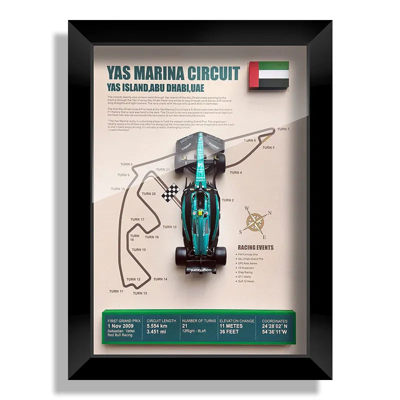Bburago 1:43 F1 Aston Martin 2024 Aramco Team Fernando Alonso Car Model Monaco Canada Netherlands GP Circuits Track Posters