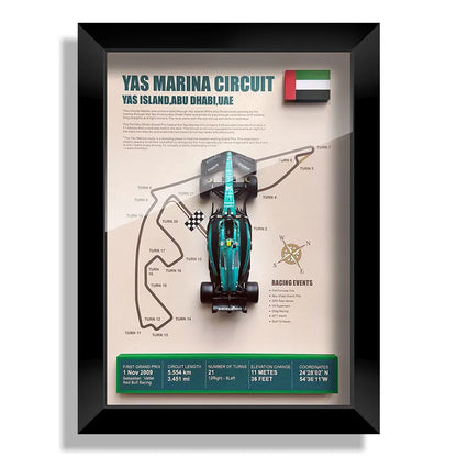 Bburago 1:43 F1 Aston Martin 2024 Aramco Team Fernando Alonso Car Model Monaco Canada Netherlands GP Circuits Track Posters