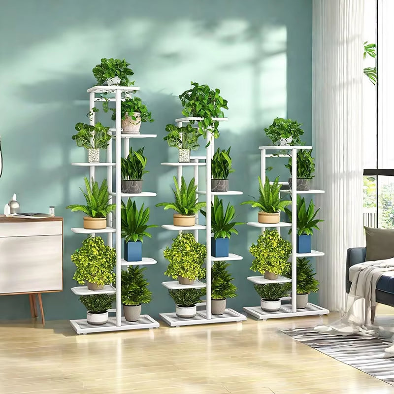 Plant Stand Stand for Flowers Iron 6/7/8Layers Plant Shelf Plant Organizer Storage Plant Holder Display Stand Garden Decoration