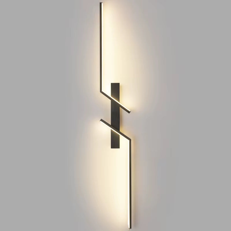 Wall Lamp Minimalist Bedroom Bedside Wall Sconce Led Lights Modern Creative Strip Led Living Room TV Sofa Background Wall Lamp