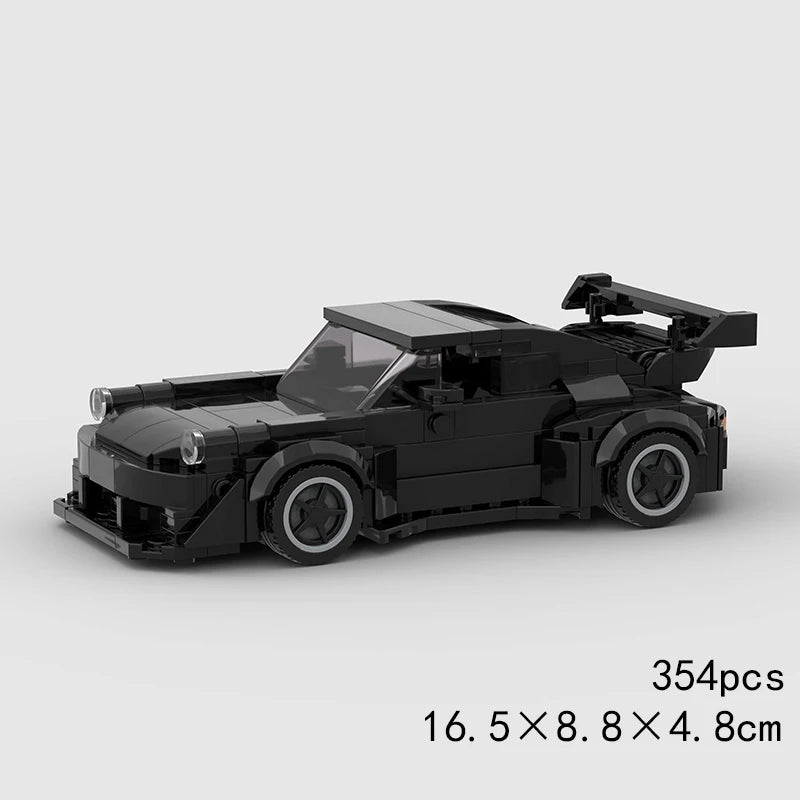 Features Roadster Racing Car Models Compatible MOC Small Particles Puzzle Kids Toys DIY Building Block Gifts