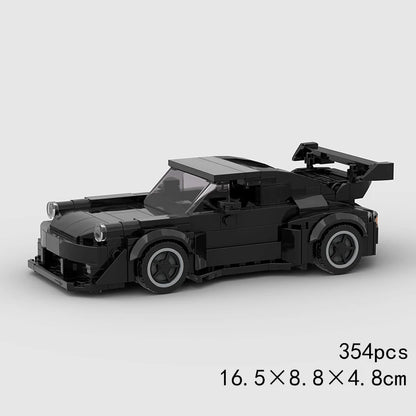 Features Roadster Racing Car Models Compatible MOC Small Particles Puzzle Kids Toys DIY Building Block Gifts