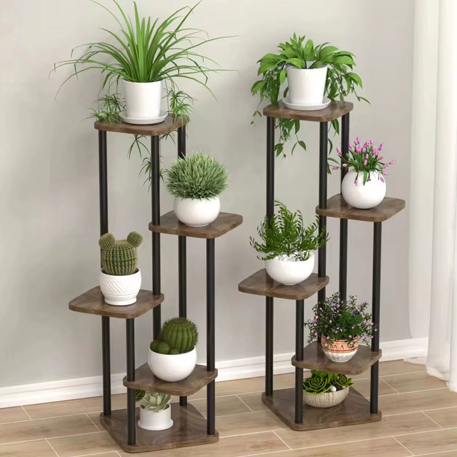 Plant Stand Stand for Flowers Iron 6/7/8Layers Plant Shelf Plant Organizer Storage Plant Holder Display Stand Garden Decoration