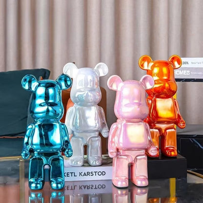 28Cm Aesthetic Bear Figure Ceramics Violent Bear Statues Figurine Sculptures Decor Luxury Living Room Decoration Home Ornament