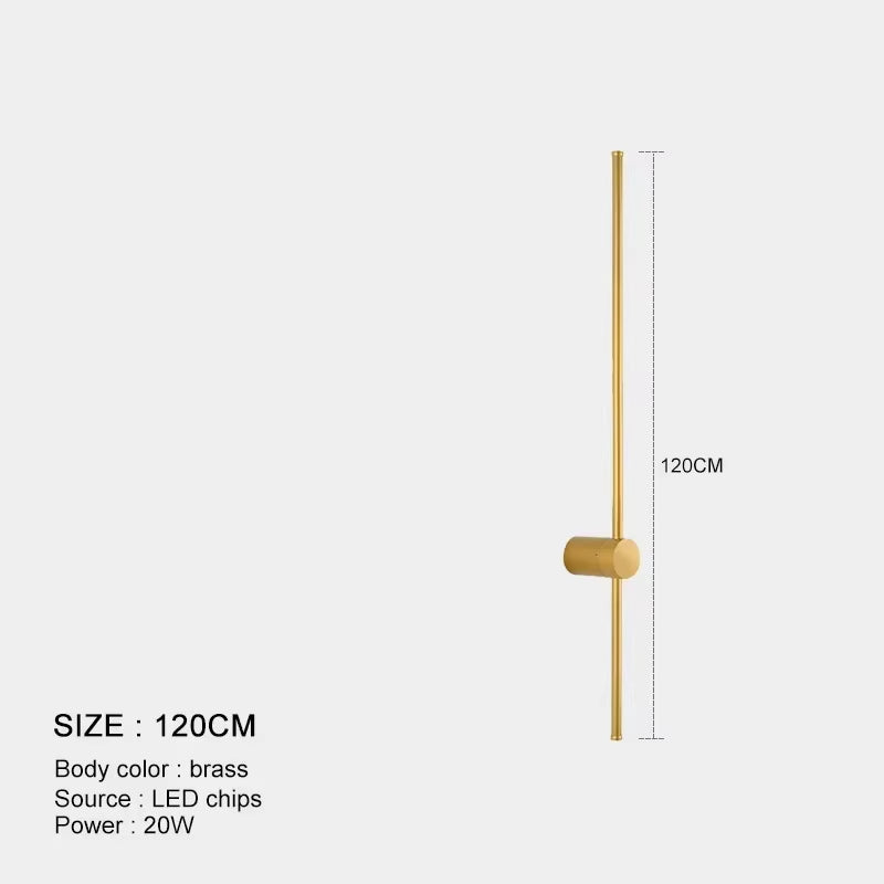 Modern LED Longer Wall Lamp Living Room Bedroom Bedside Home Decor Bathroom Lamp Stair Minimalist Design Light Fixture Luminaria