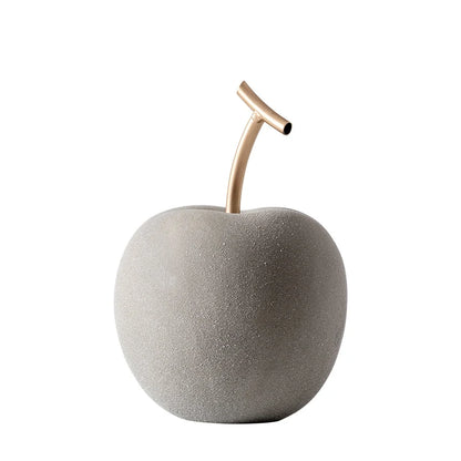 Figurines Creative Ceramic Apple Sculptur Decoration TV Cabinet Home Decor Apple Ornaments Abstract Decor Statue Abstract Decor