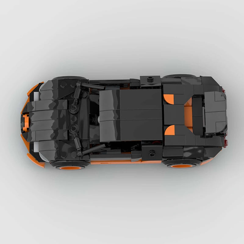 Features Roadster Racing Car Models Compatible MOC Small Particles Puzzle Kids Toys DIY Building Block Gifts