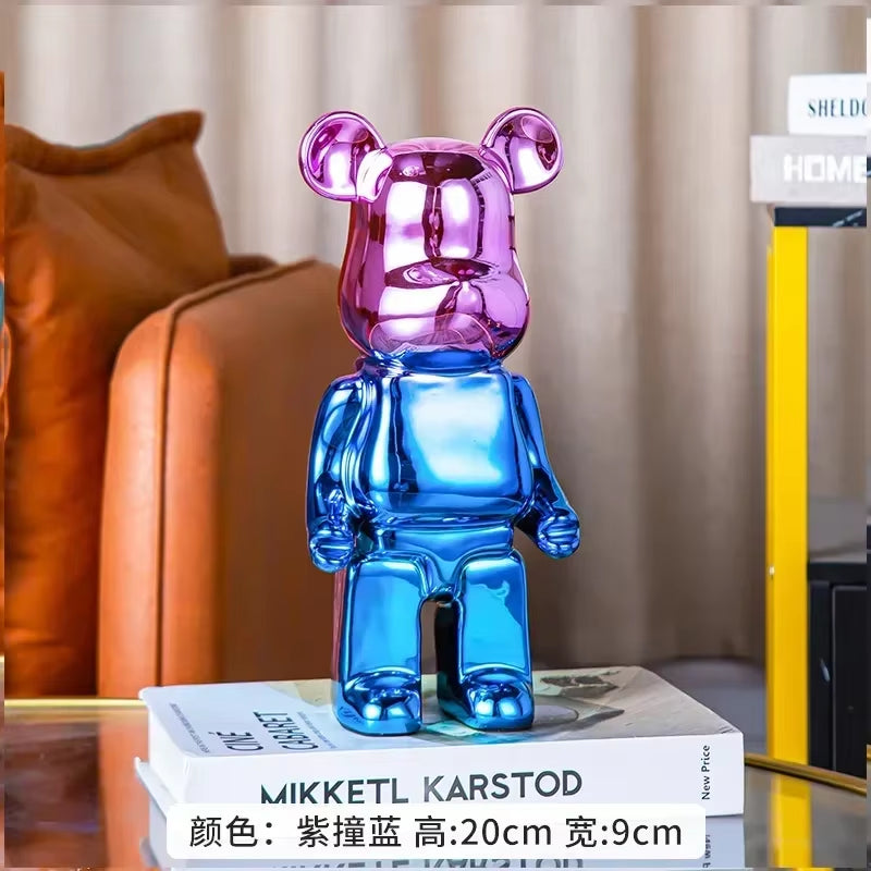 28Cm Aesthetic Bear Figure Ceramics Violent Bear Statues Figurine Sculptures Decor Luxury Living Room Decoration Home Ornament