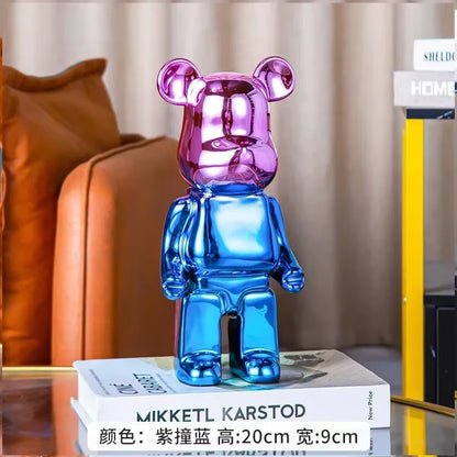 28Cm Aesthetic Bear Figure Ceramics Violent Bear Statues Figurine Sculptures Decor Luxury Living Room Decoration Home Ornament