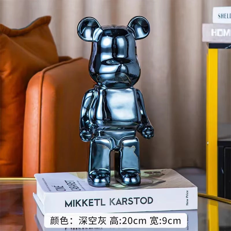 28Cm Aesthetic Bear Figure Ceramics Violent Bear Statues Figurine Sculptures Decor Luxury Living Room Decoration Home Ornament