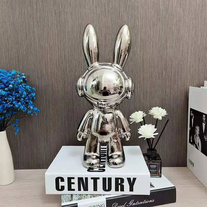 Nordic Creative Space Rabbit Office Desk Figurines, Cartoon Home Decoration, Home Accessories, Arts and Crafts Supplies