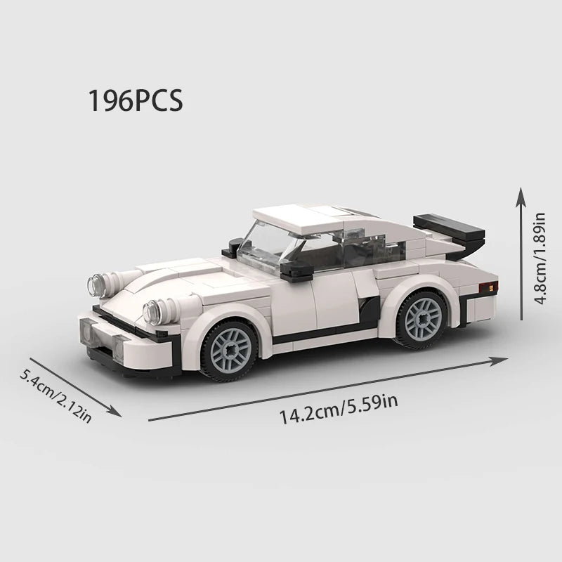 MOC Brick Technical Car Speed Champion Racer Building Block Sports Supercar Creative Garage Vehicle Technique Set Kids Toys Boys