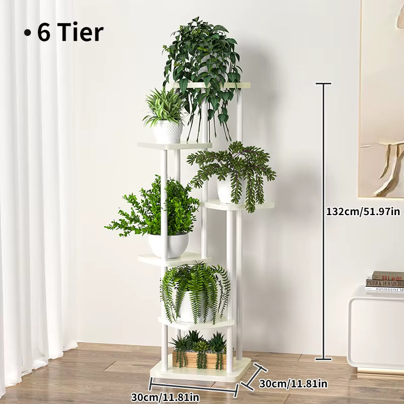 Plant Stand Stand for Flowers Iron 6/7/8Layers Plant Shelf Plant Organizer Storage Plant Holder Display Stand Garden Decoration