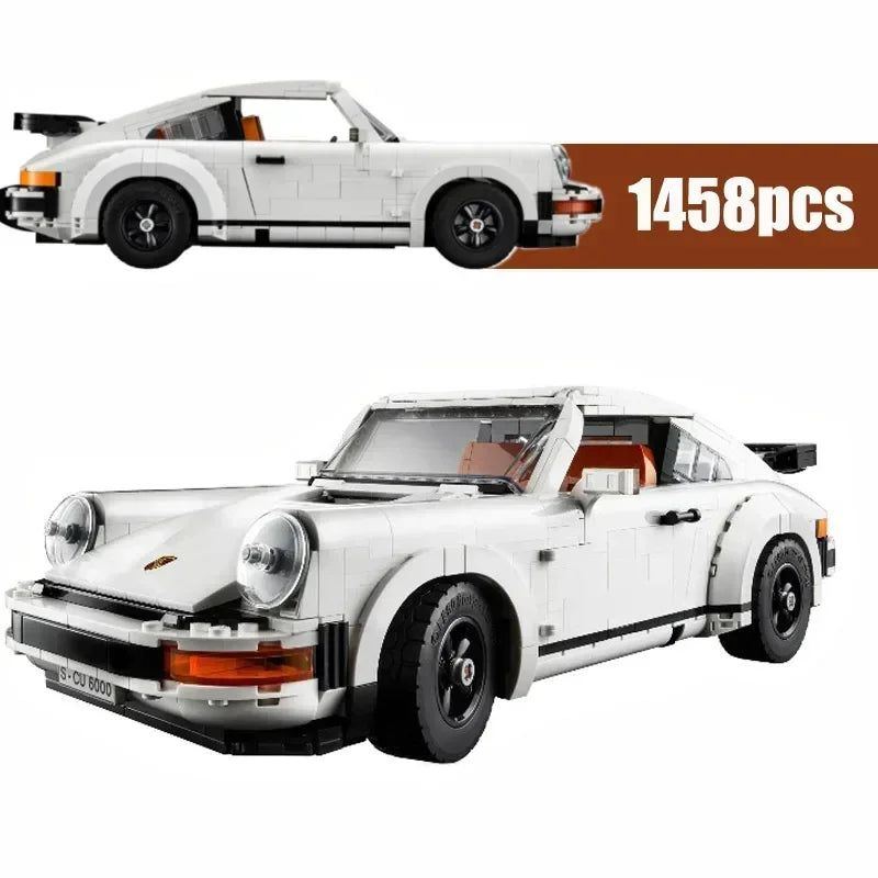 Technical Retro Car Model Bricks 1458Pcs Building Blocks Set 2In1 Race Classic Model Kit for Adults and Teens Toys Birthday Gift