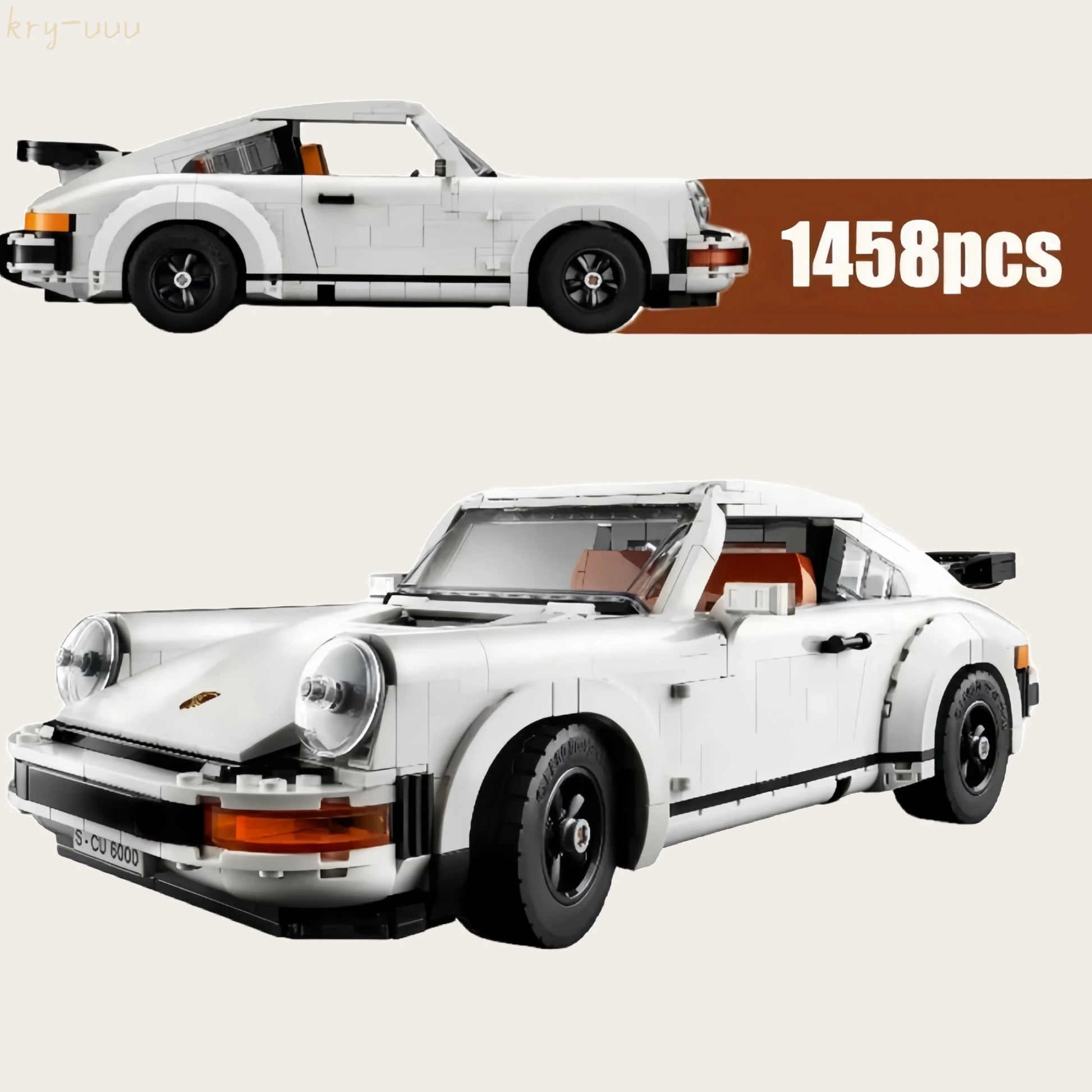 Technical Retro Car Model Bricks 1458Pcs Building Blocks Set 2In1 Race Classic Model Kit for Adults and Teens Toys Birthday Gift