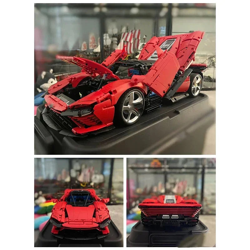 MOC Bricks Super Speed Technicial 1:8 Scale Sport Car Model Building Blocks Toy for Adult Boys Kids Birthday Christmas Gifts