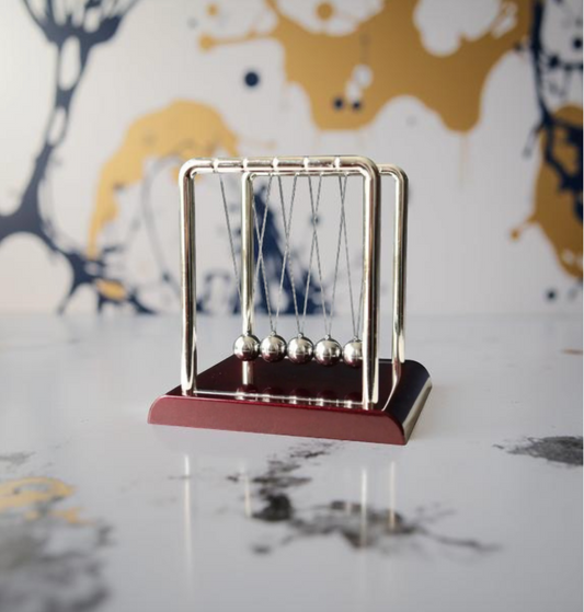 Home Decor Newton'S Cradle Metal Pendulum Educational Physics Toy Kinetic Energy Office Stress Reliever Ornament