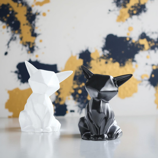 Nordic Ceramic Fox Figurine Home Decor Items Home Office Cabinet Decor Animal Sculptures & Figurines Aesthetic Room Decoration